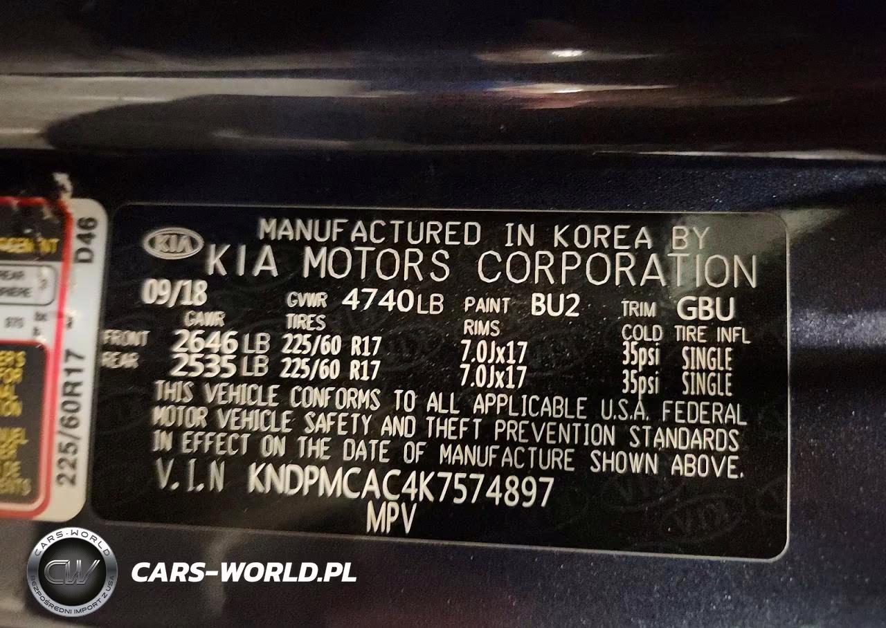2019 Kia Sportage Lx VIN:KNDPMCAC4K7574897 - 14