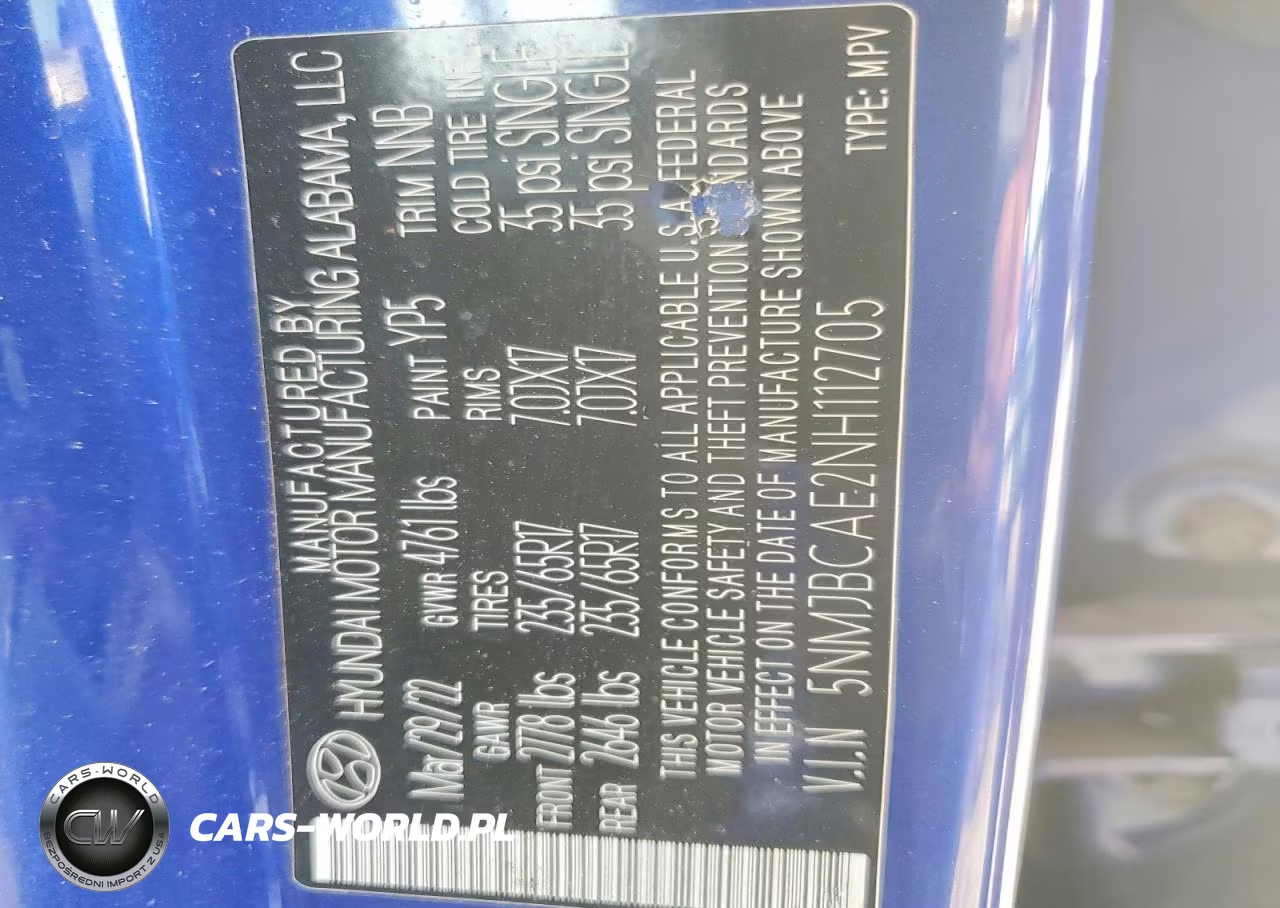 2022 Hyundai Tucson Sel VIN:5NMJBCAE2NH112705 - 12