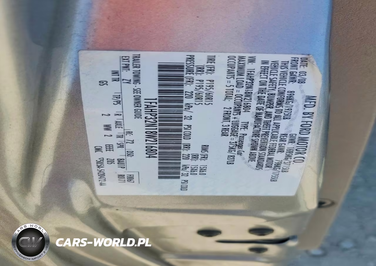 2008 Ford Focus S-Se VIN:1FAHP32N18W216804 - 12