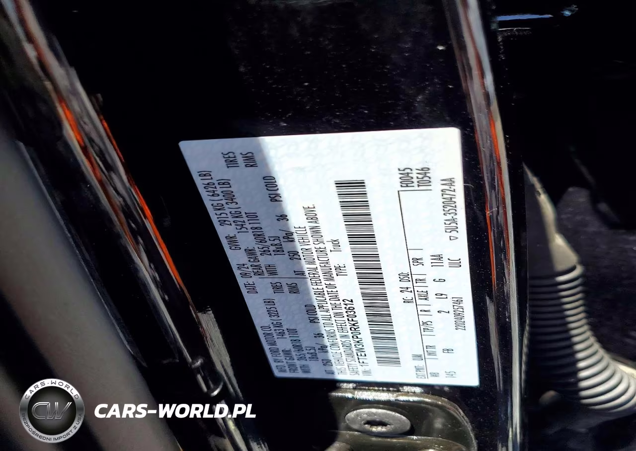 2024 Ford F150 Xlt VIN:1FTEW3KP0RKF03612 - 12