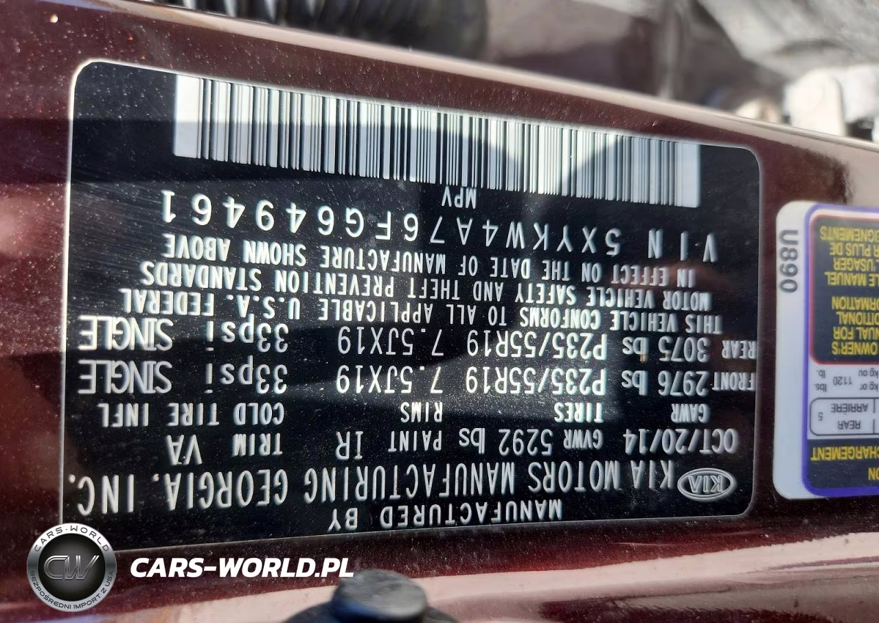 2015 Kia Sorento Sx VIN:5XYKW4A76FG649461 - 13