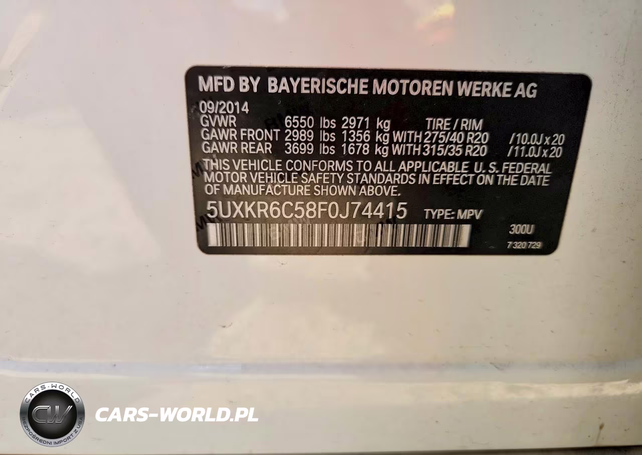 2015 BMW X5 xDrive50I VIN:5UXKR6C58F0J74415 - 13