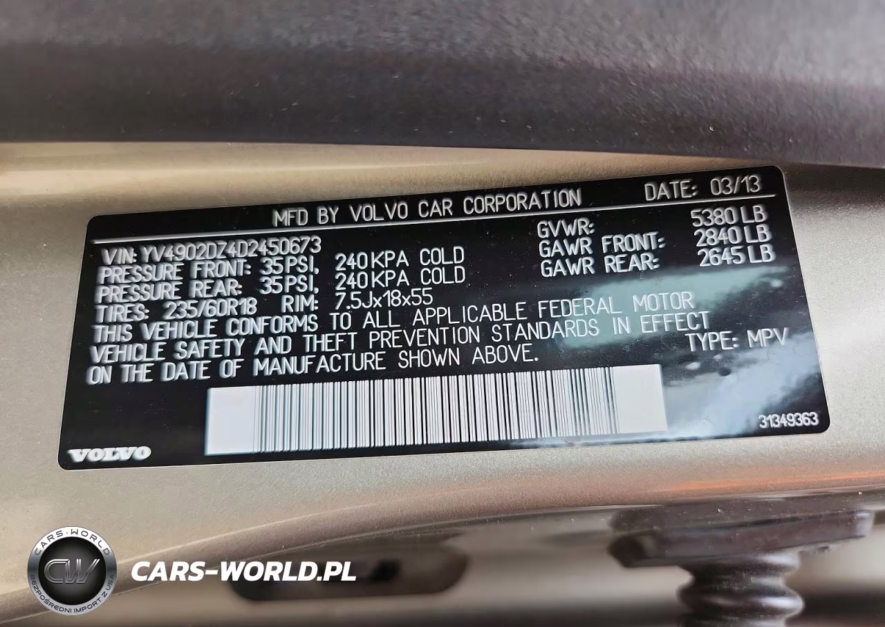 2013 Volvo Xc60 T6 VIN:YV4902DZ4D2450673 - 14
