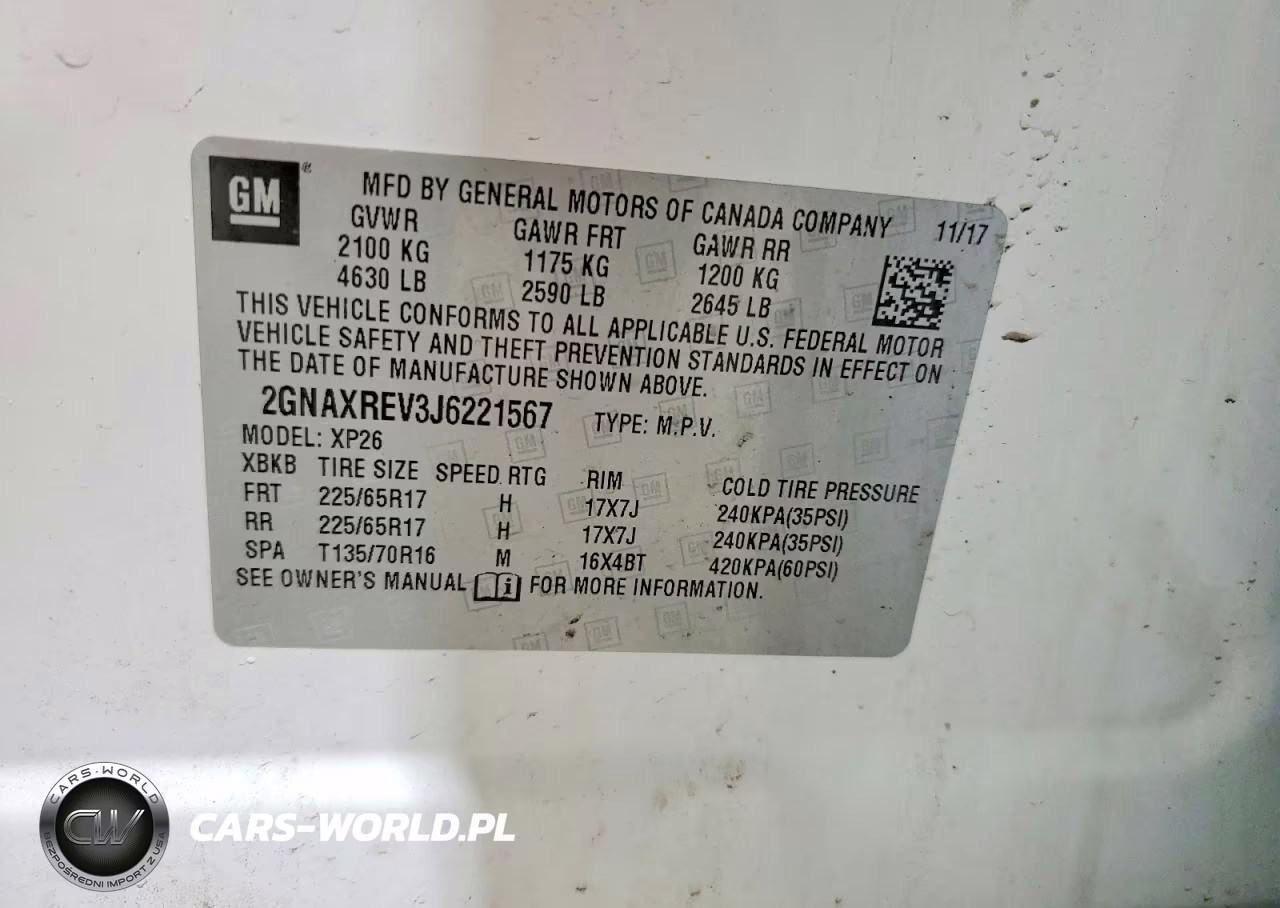 2018 Chevrolet Equinox Ls VIN:2GNAXREV3J6221567 - 14