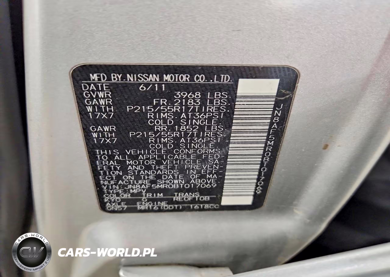 2011 Nissan Juke S VIN:JN8AF5MR0BT017069 - 12