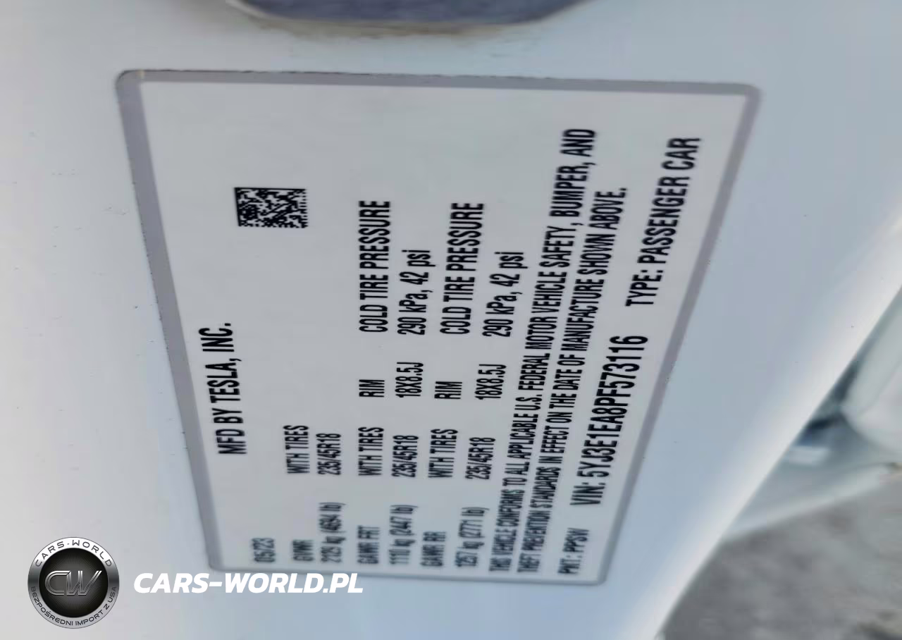 2023 Tesla Model 3 VIN:5YJ3E1EA8PF573116 - 12