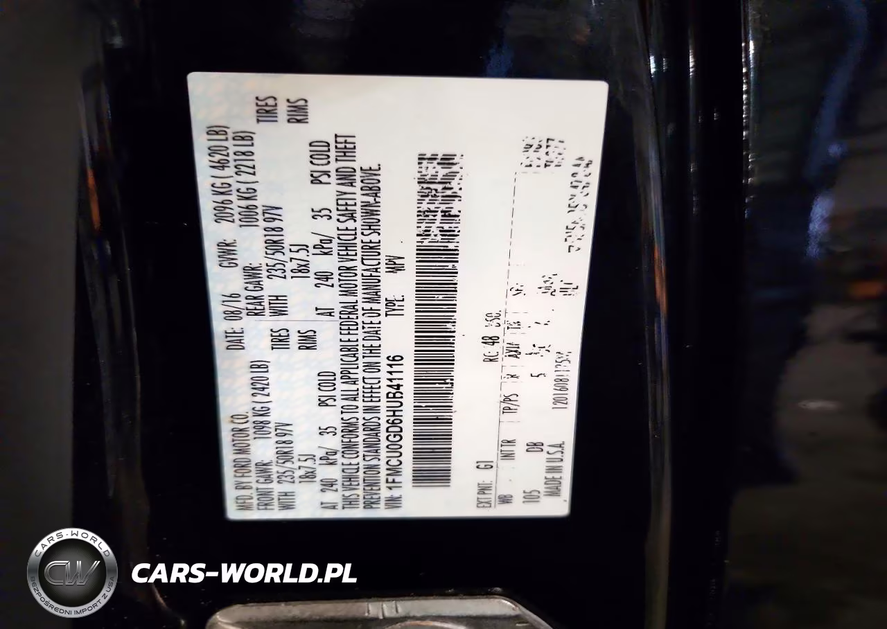2017 Ford Escape Se VIN:1FMCU0GD6HUB41116 - 13
