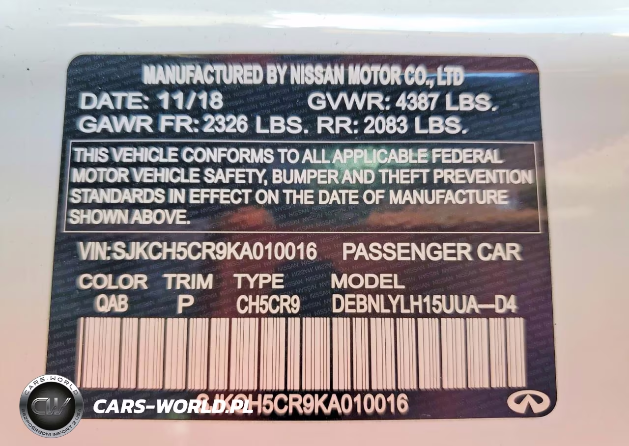 2019 Infiniti Qx30 Essential VIN:SJKCH5CR9KA010016 - 13