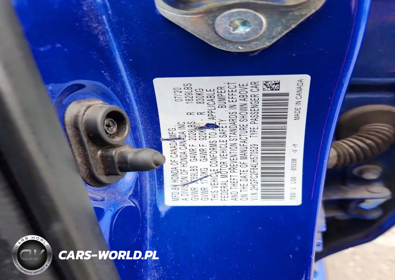 2020 Honda Civic Sport VIN:2HGFC2F84LH570529 - 12