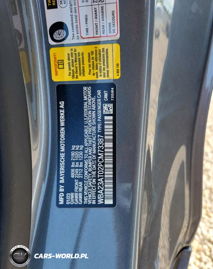2023 BMW 430I VIN:WBA23AT02PCM73387 - 12