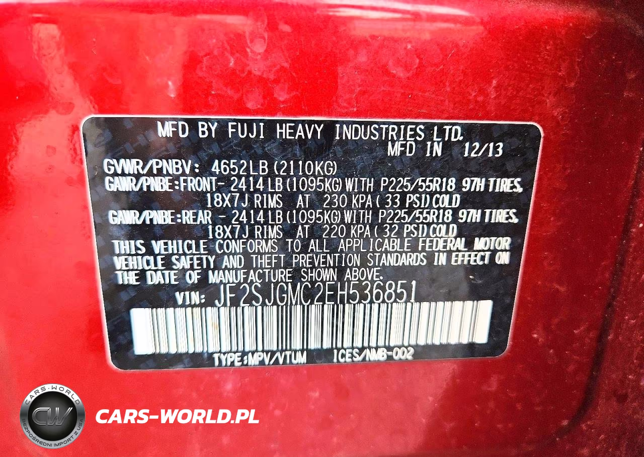 2014 Subaru Forester 2.0Xt Touring VIN:JF2SJGMC2EH536851 - 13