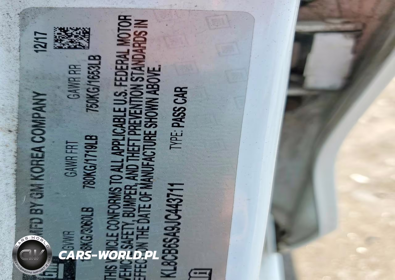 2018 Chevrolet Spark Ls VIN:KL8CB6SA9JC443711 - 12