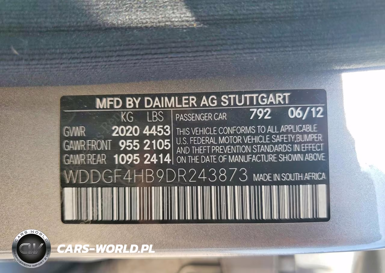 2013 Mercedes-Benz C 250 VIN:WDDGF4HB9DR243873 - 12