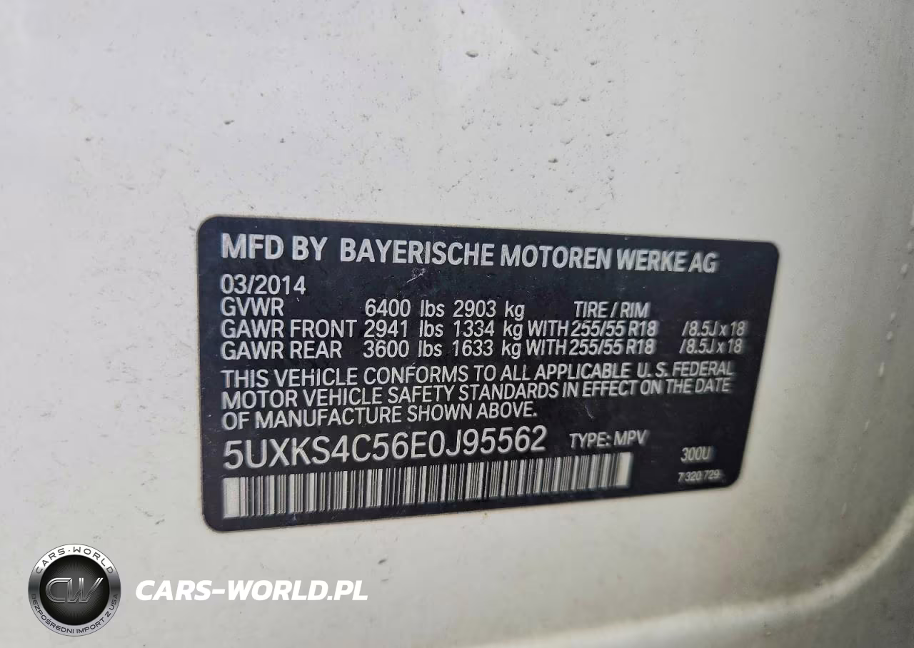 2014 BMW X5 xDrive35D VIN:5UXKS4C56E0J95562 - 13