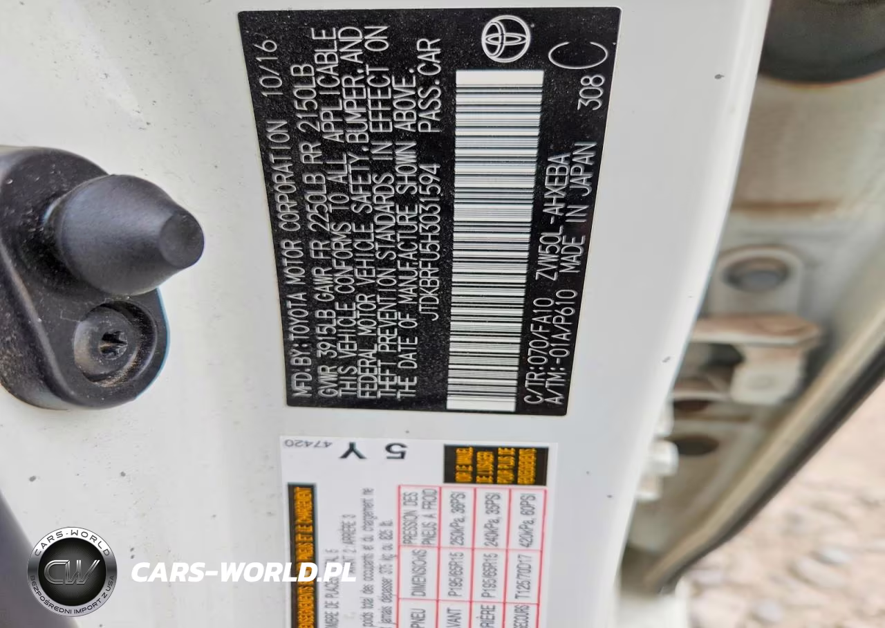 2017 Toyota Prius Two VIN:JTDKBRFU5H3031594 - 12
