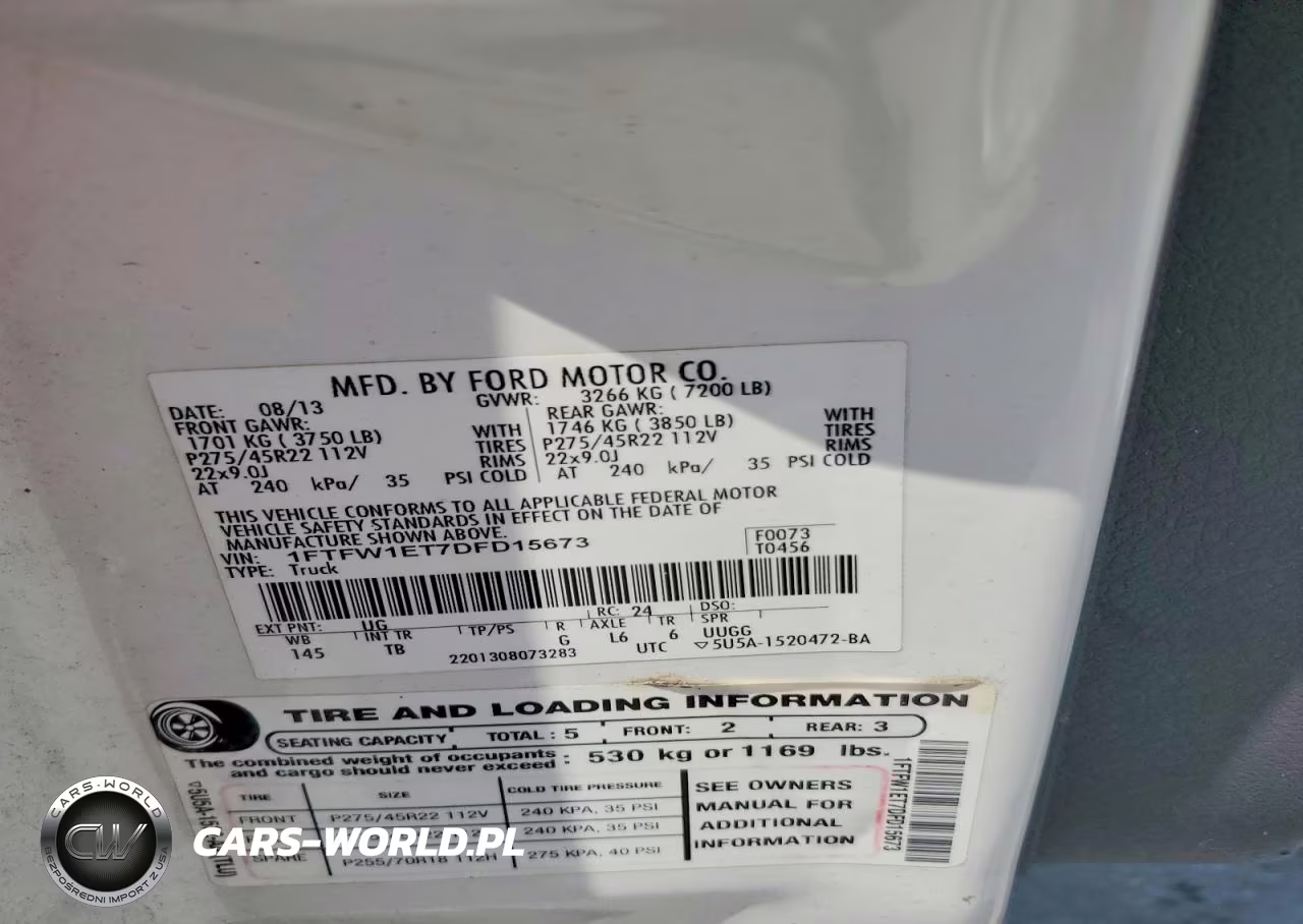 2013 Ford F150 Supercrew VIN:1FTFW1ET7DFD15673 - 12