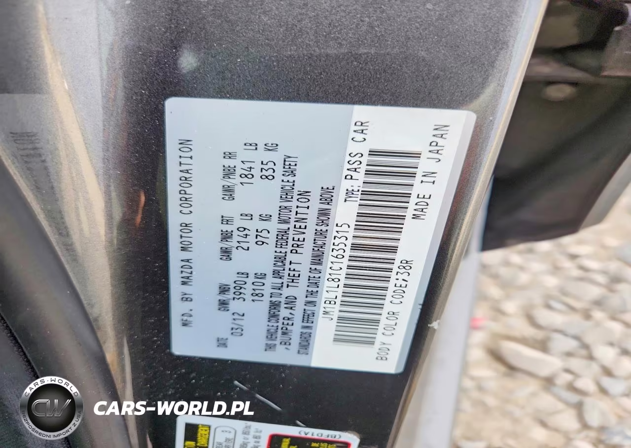 2012 Mazda 3 I VIN:JM1BL1L81C1635315 - 12