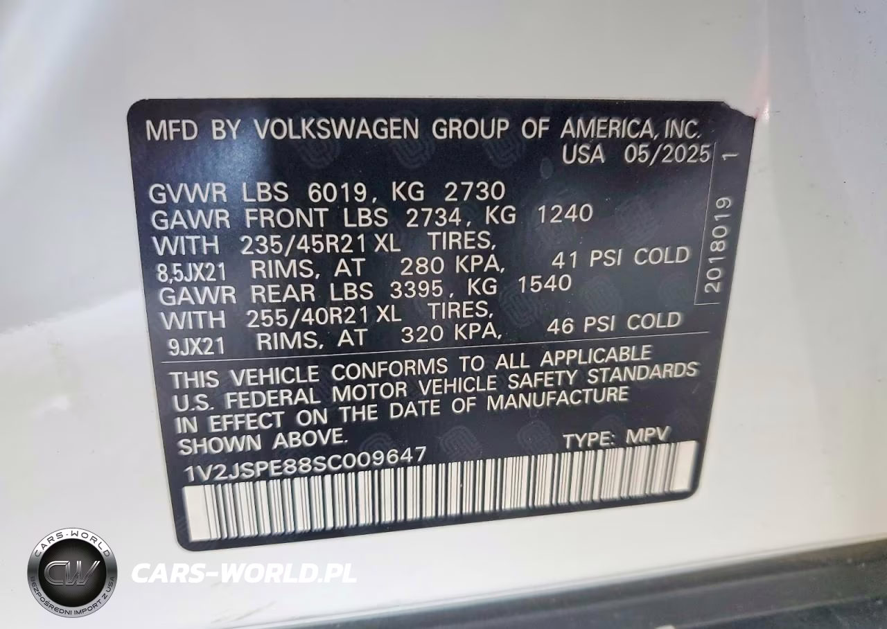 2025 Volkswagen Id.4 Pro S Plus VIN:1V2JSPE88SC009647 - 12