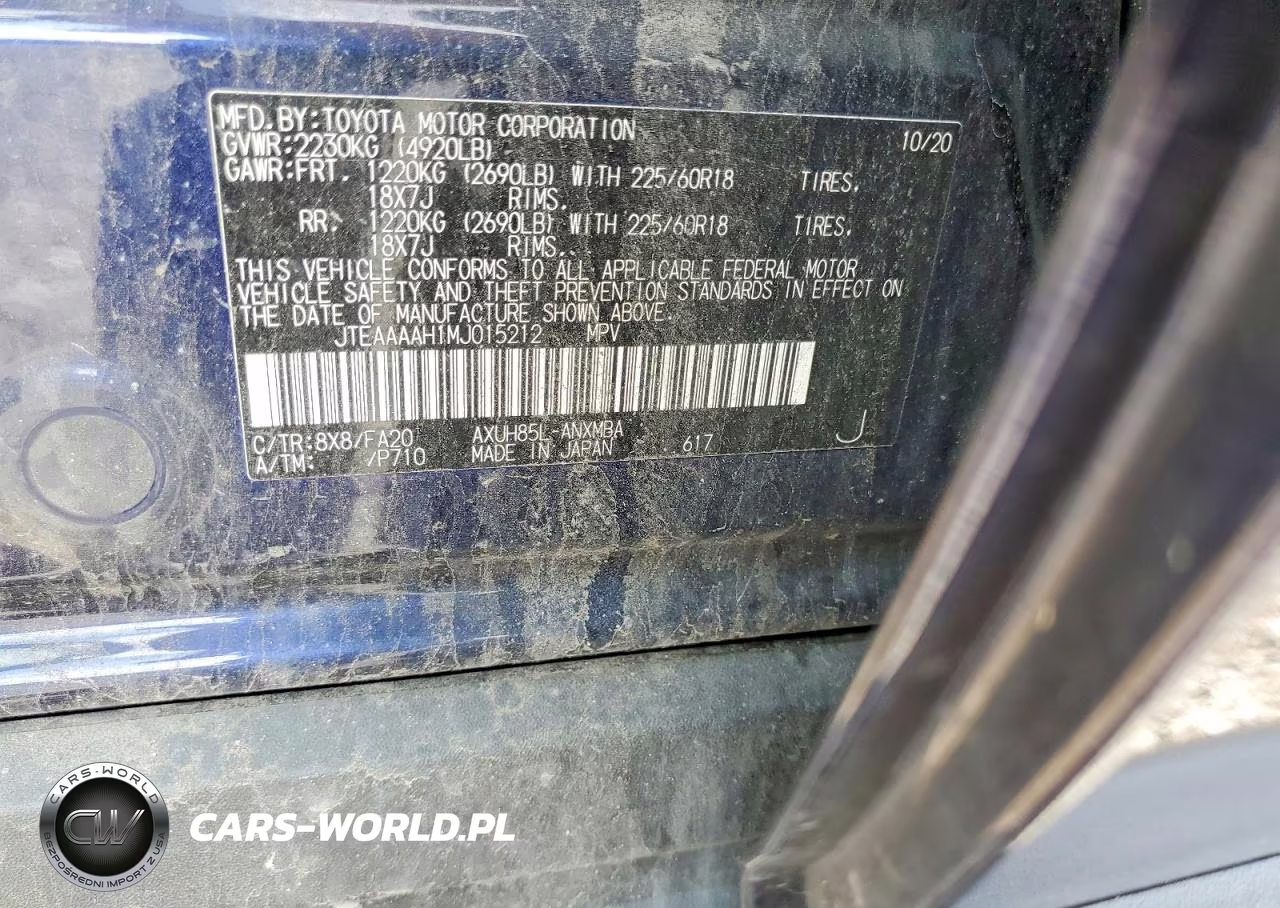 2021 Toyota Venza Le VIN:JTEAAAAH1MJ015212 - 13