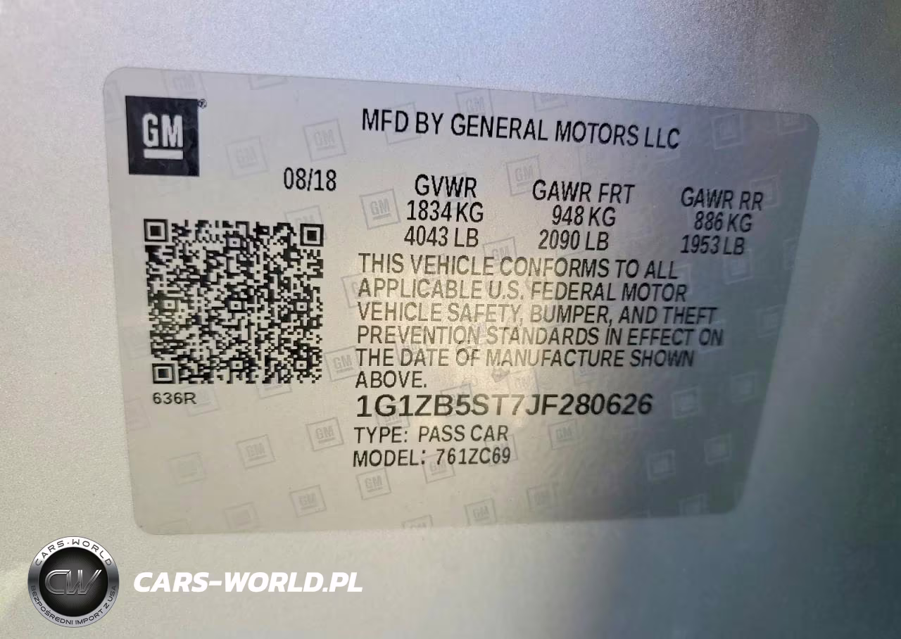 2018 Chevrolet Malibu Ls VIN:1G1ZB5ST7JF280626 - 12