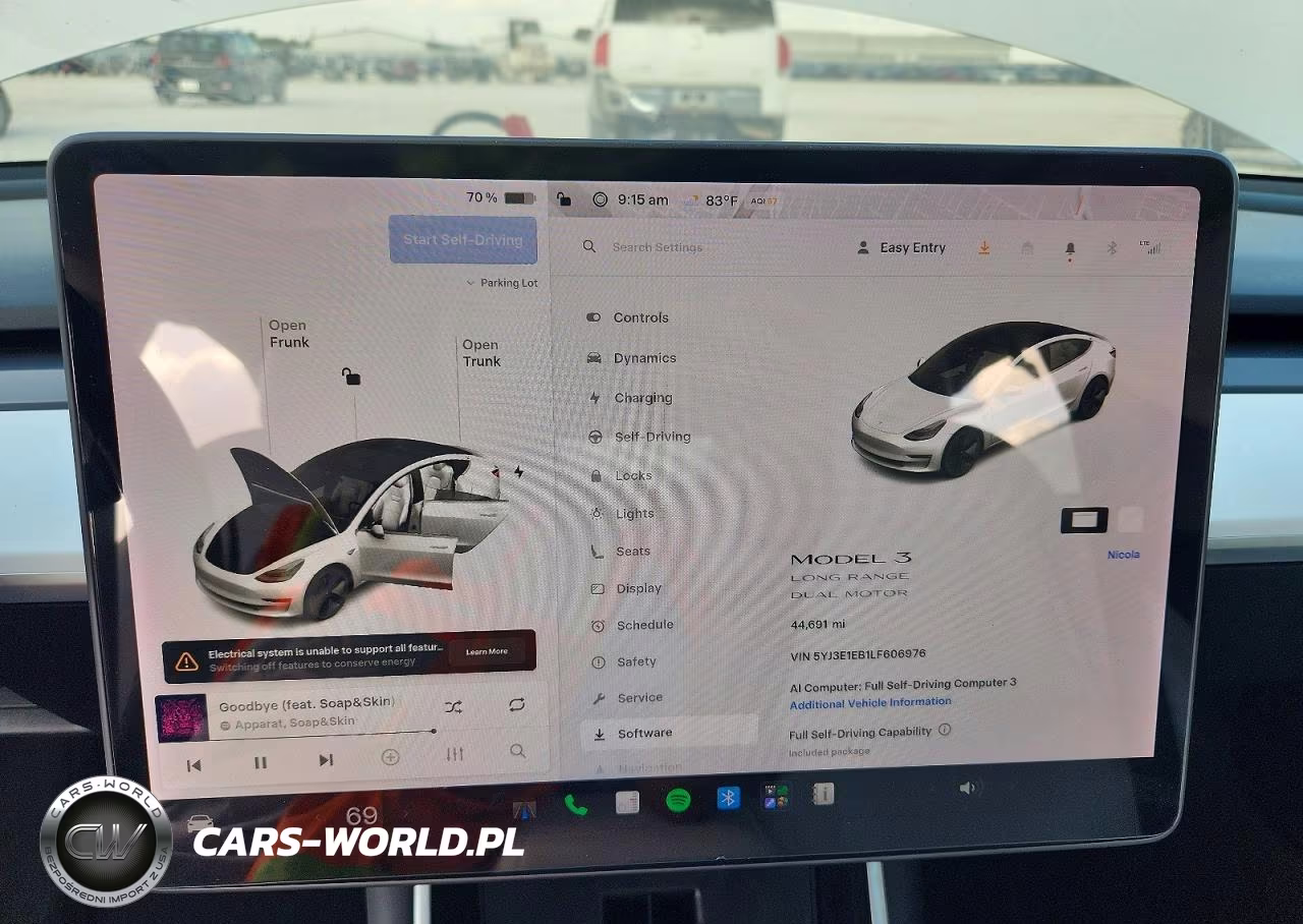 2020 Tesla Model 3 VIN:5YJ3E1EB1LF606976 - 9