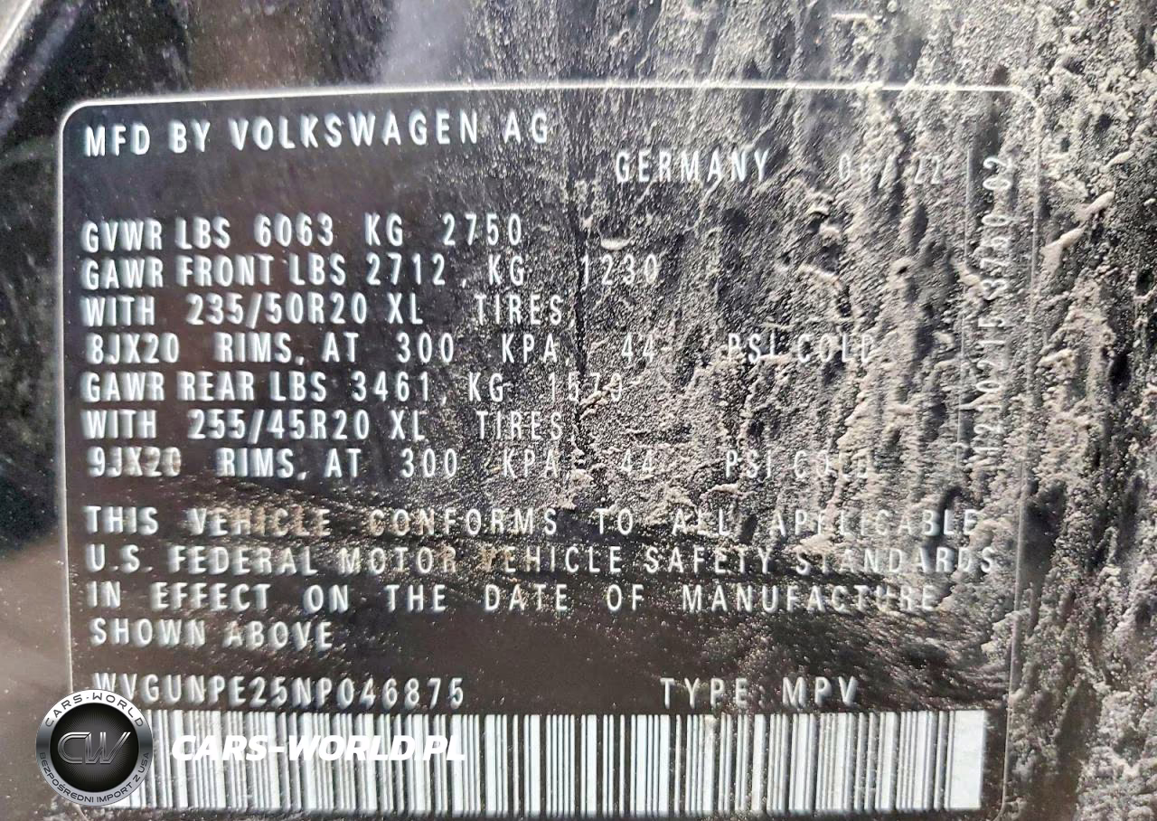2022 Volkswagen Id.4 Pro S VIN:WVGUNPE25NP046875 - 13