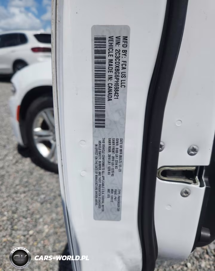 2023 Dodge Charger Sxt VIN:2C3CDXBG6PH698421 - 12