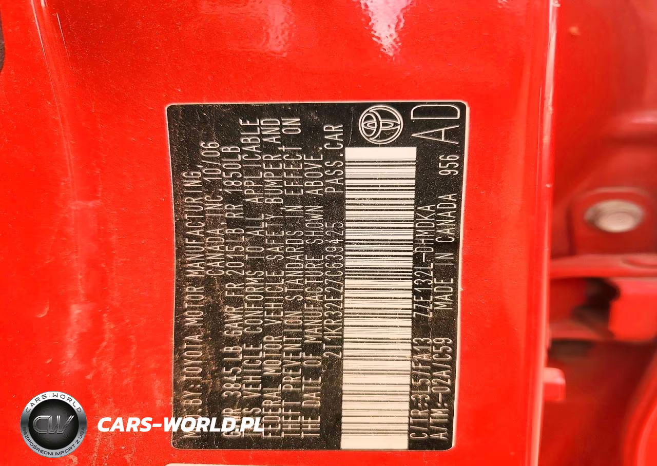 2007 Toyota Matrix Base VIN:2T1KR32E27C639425 - 12