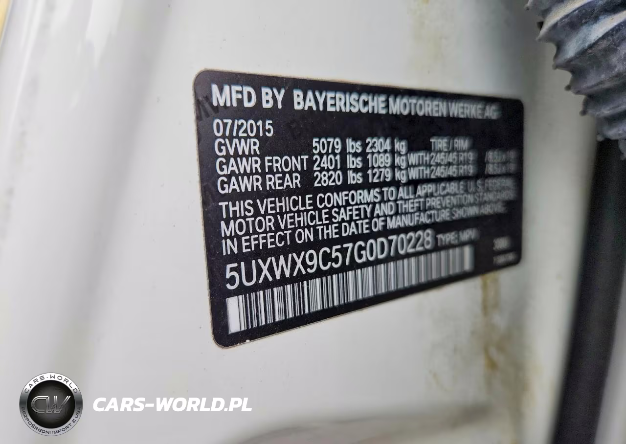 2016 BMW X3 xDrive28I VIN:5UXWX9C57G0D70228 - 13