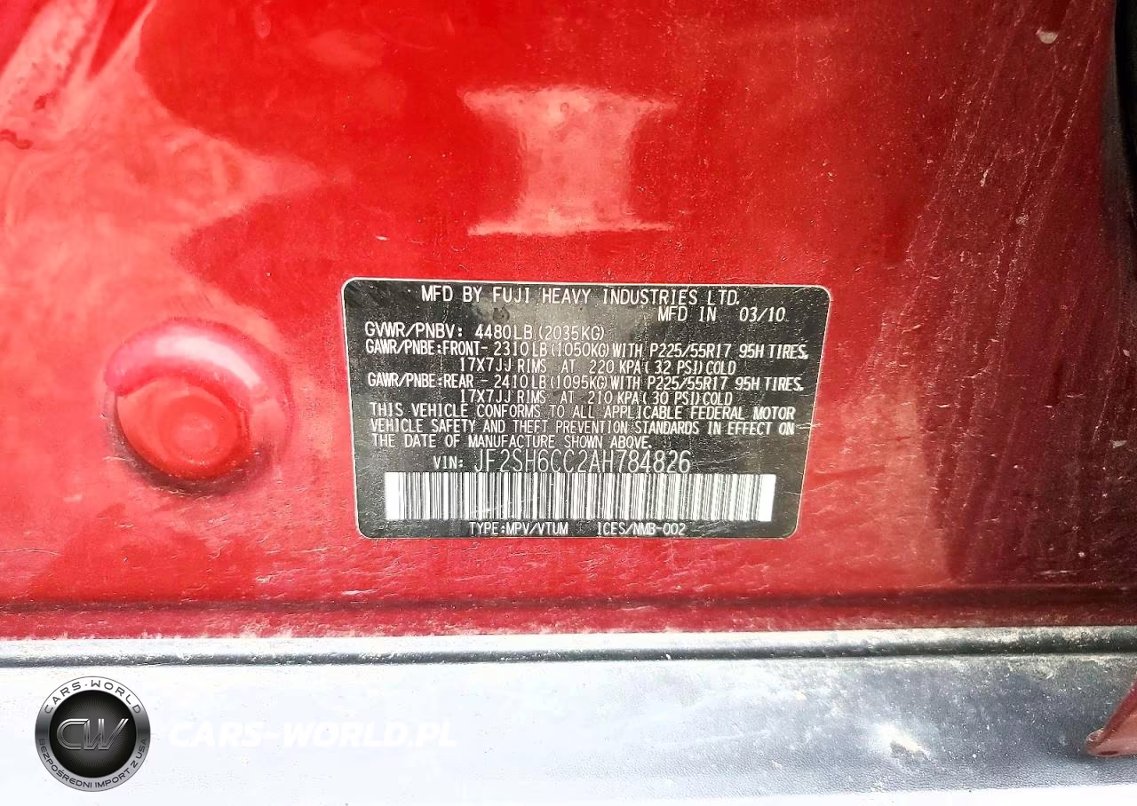 2010 Subaru Forester 2.5X Premium VIN:JF2SH6CC2AH784826 - 13