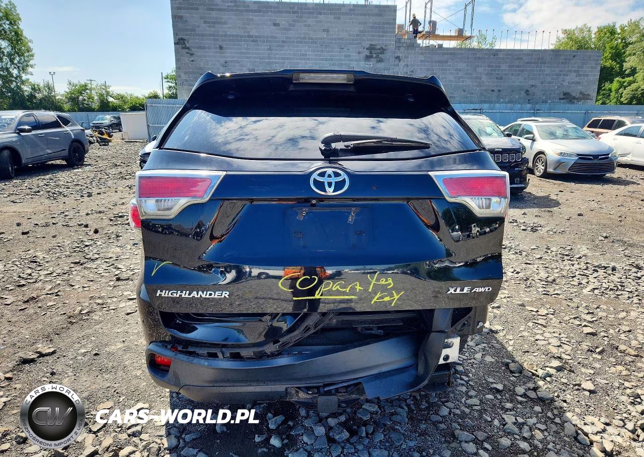 2014 Toyota Highlander Xle VIN:5TDJKRFH9ES029856 - 6