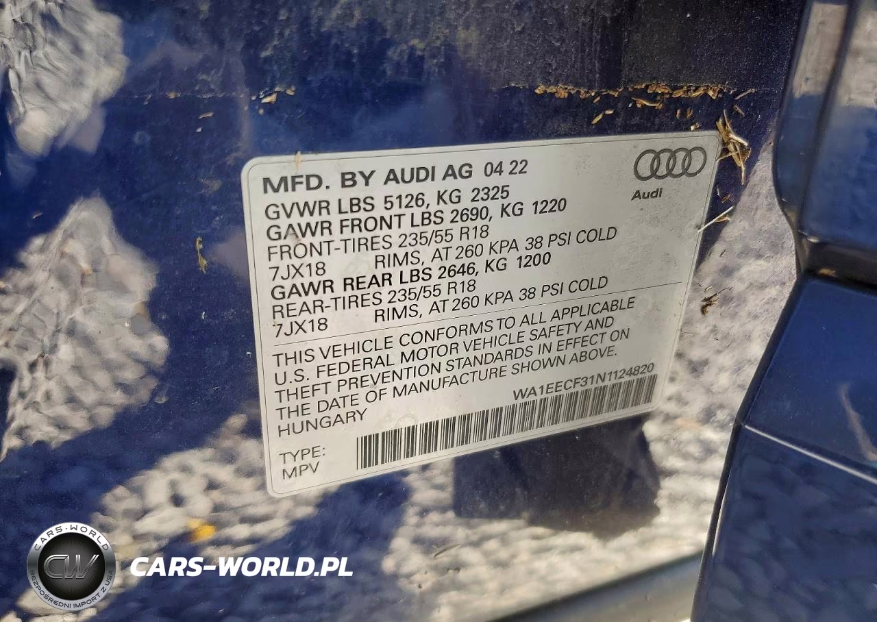 2022 Audi Q3 Premium Plus S Line 45 VIN:WA1EECF31N1124820 - 13