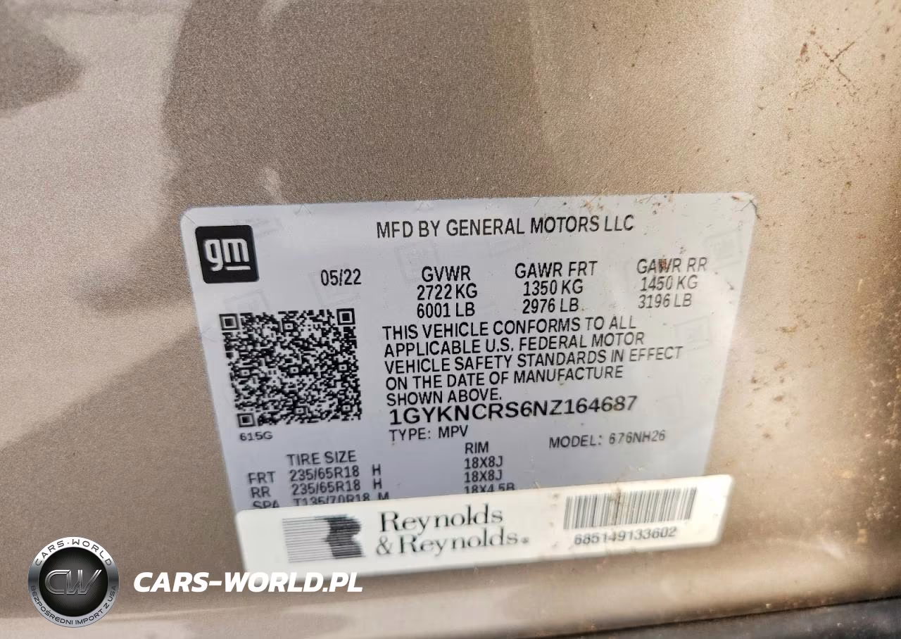 2022 Cadillac Xt5 Premium Luxury VIN:1GYKNCRS6NZ164687 - 13