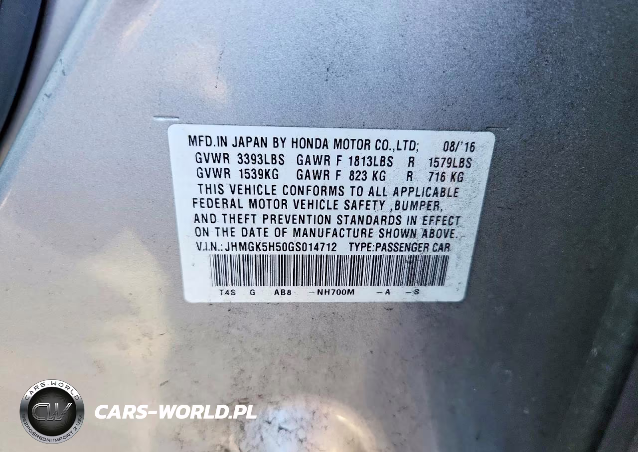 2016 Honda Fit Lx VIN:JHMGK5H50GS014712 - 12