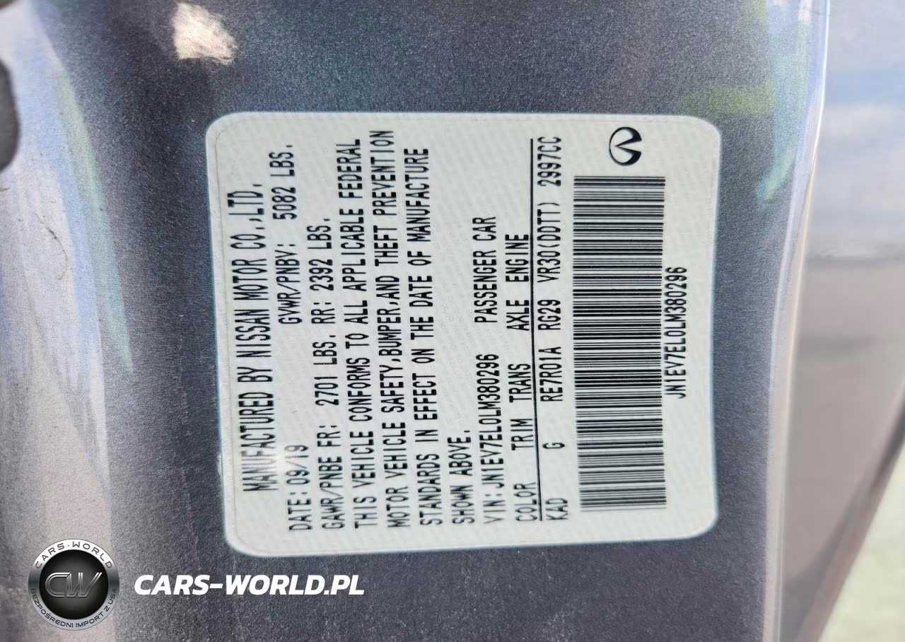 2020 Infiniti Q60 3.0T Luxe VIN:JN1EV7EL0LM380296 - 12