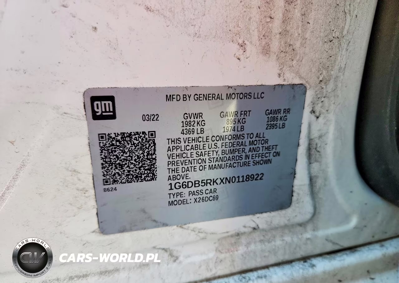 2022 Cadillac Ct4 Premium Luxury VIN:1G6DB5RKXN0118922 - 12