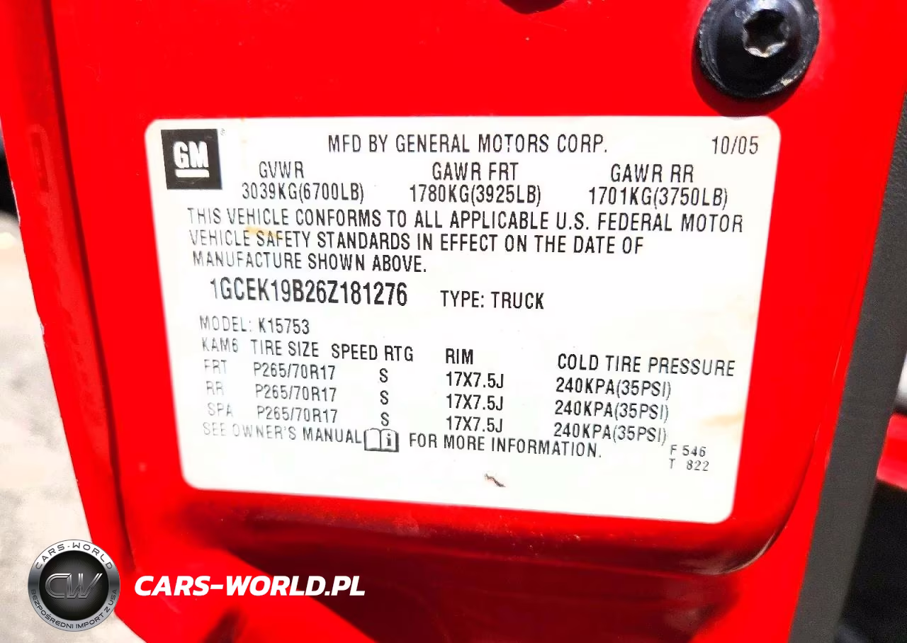 2006 Chevrolet Silverado K1500 VIN:1GCEK19B26Z181276 - 12