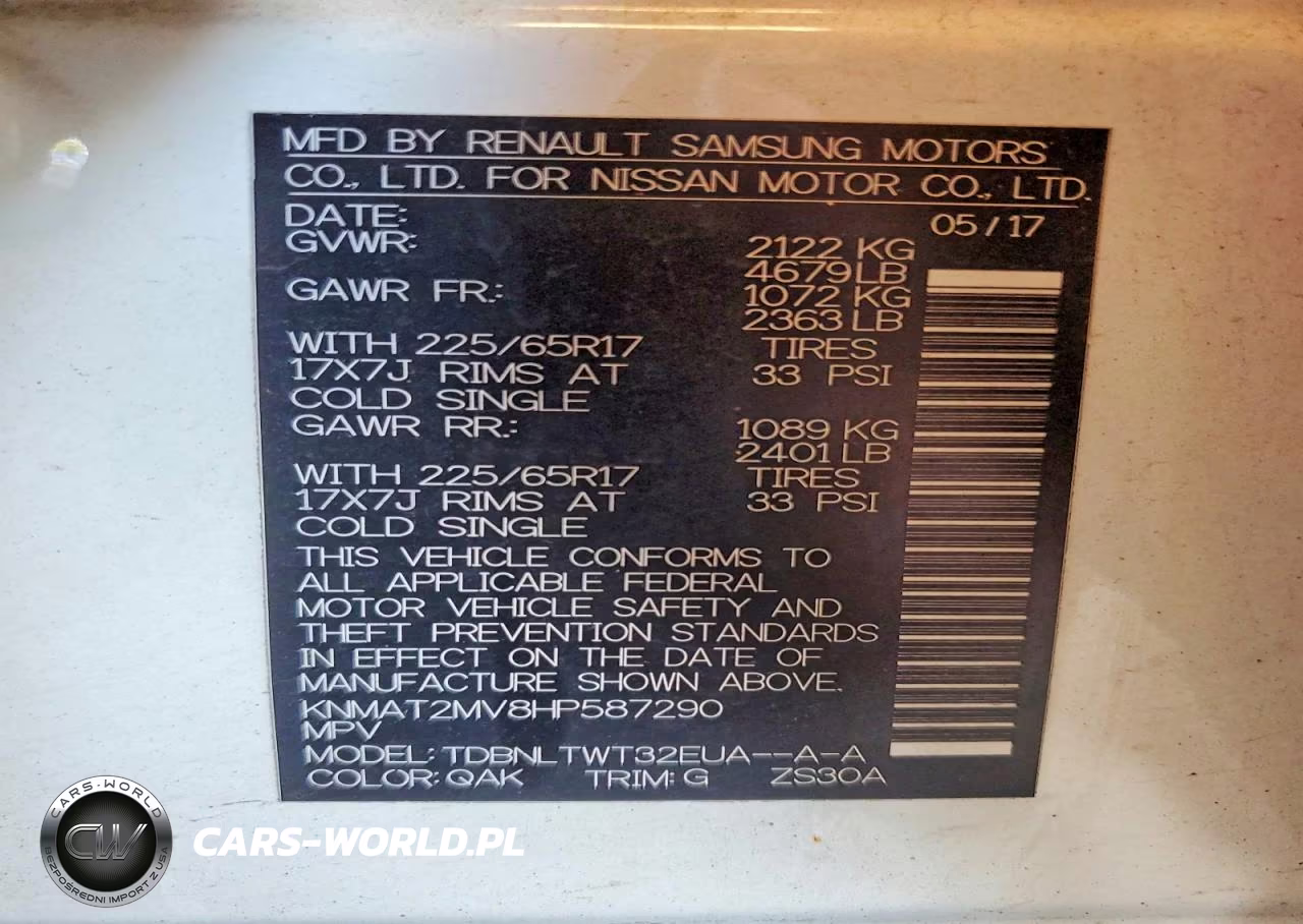 2017 Nissan Rogue Sv VIN:KNMAT2MV8HP587290 - 13