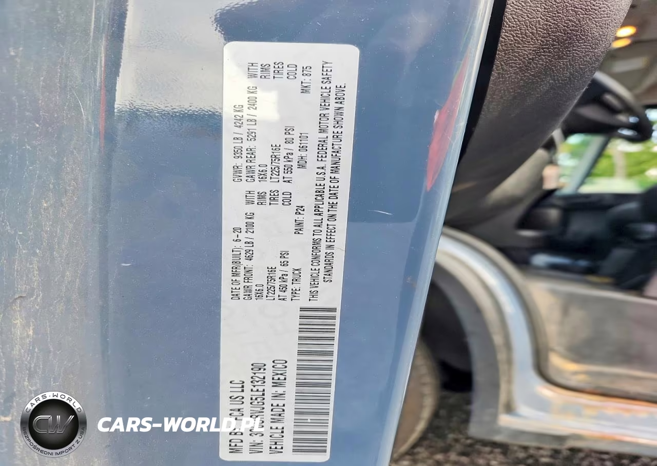 2020 Ram Promaster 3500 Delivery Van VIN:3C6URVJG5LE132190 - 13