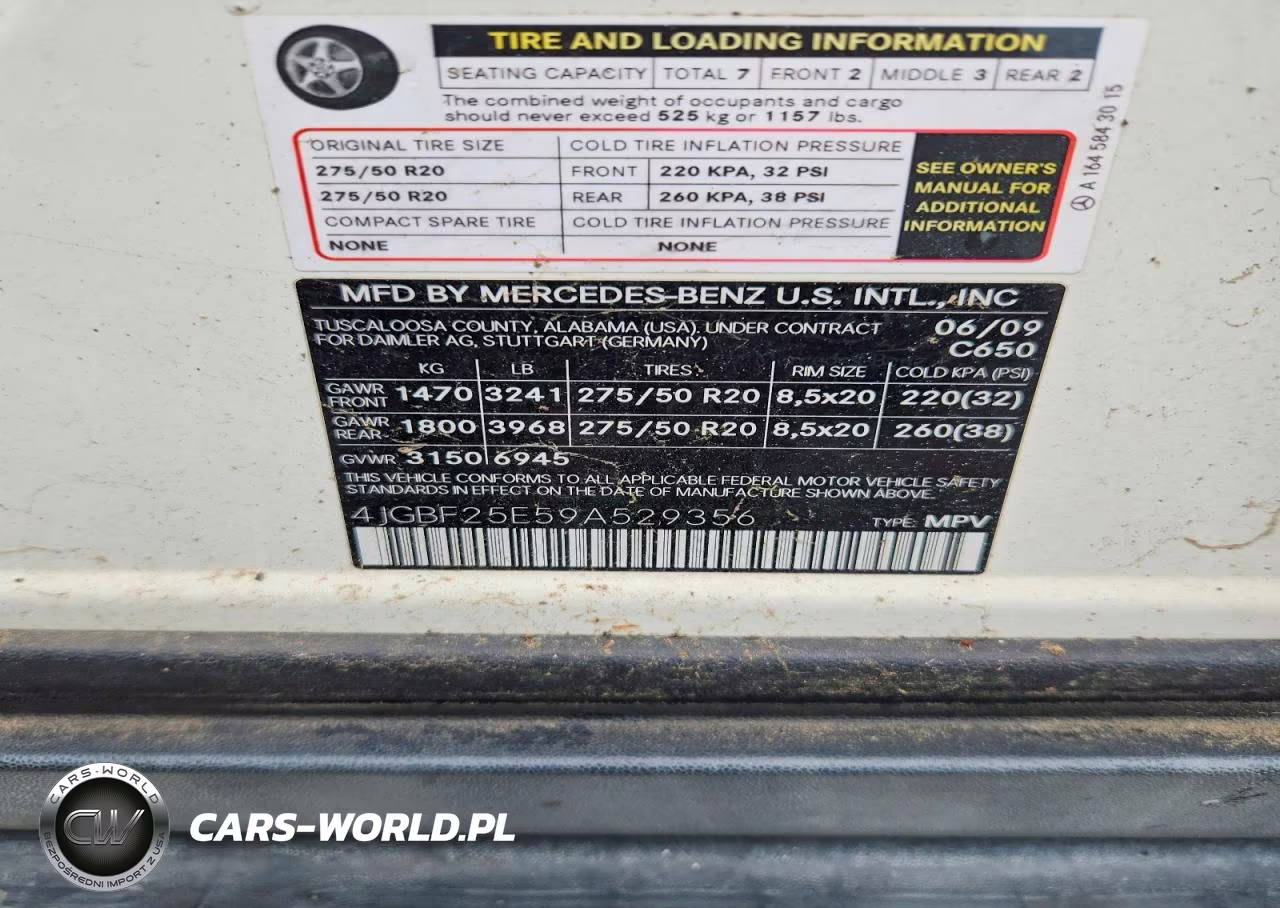 2009 Mercedes-Benz Gl VIN:4JGBF25E59A529356 - 13