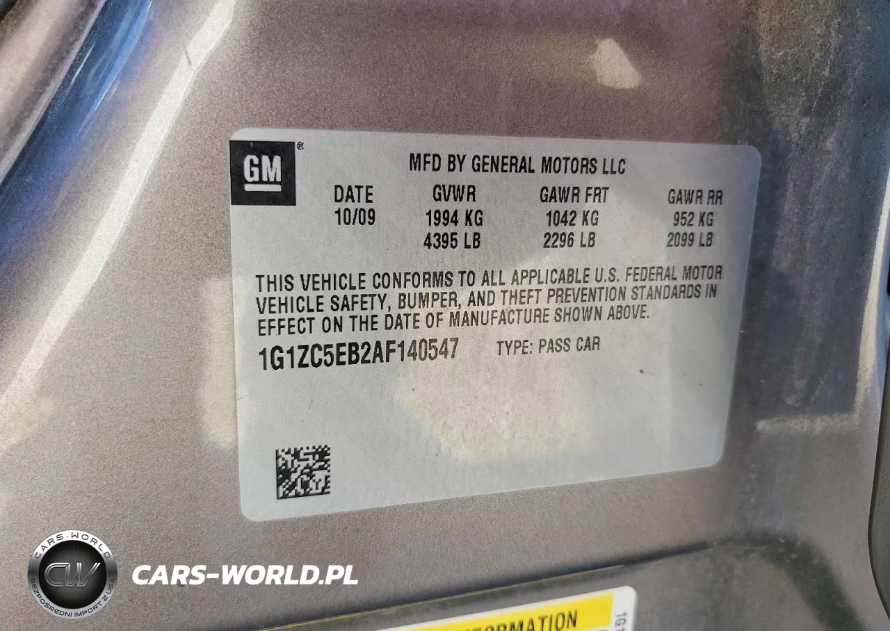 2010 Chevrolet Malibu 1Lt VIN:1G1ZC5EB2AF140547 - 12