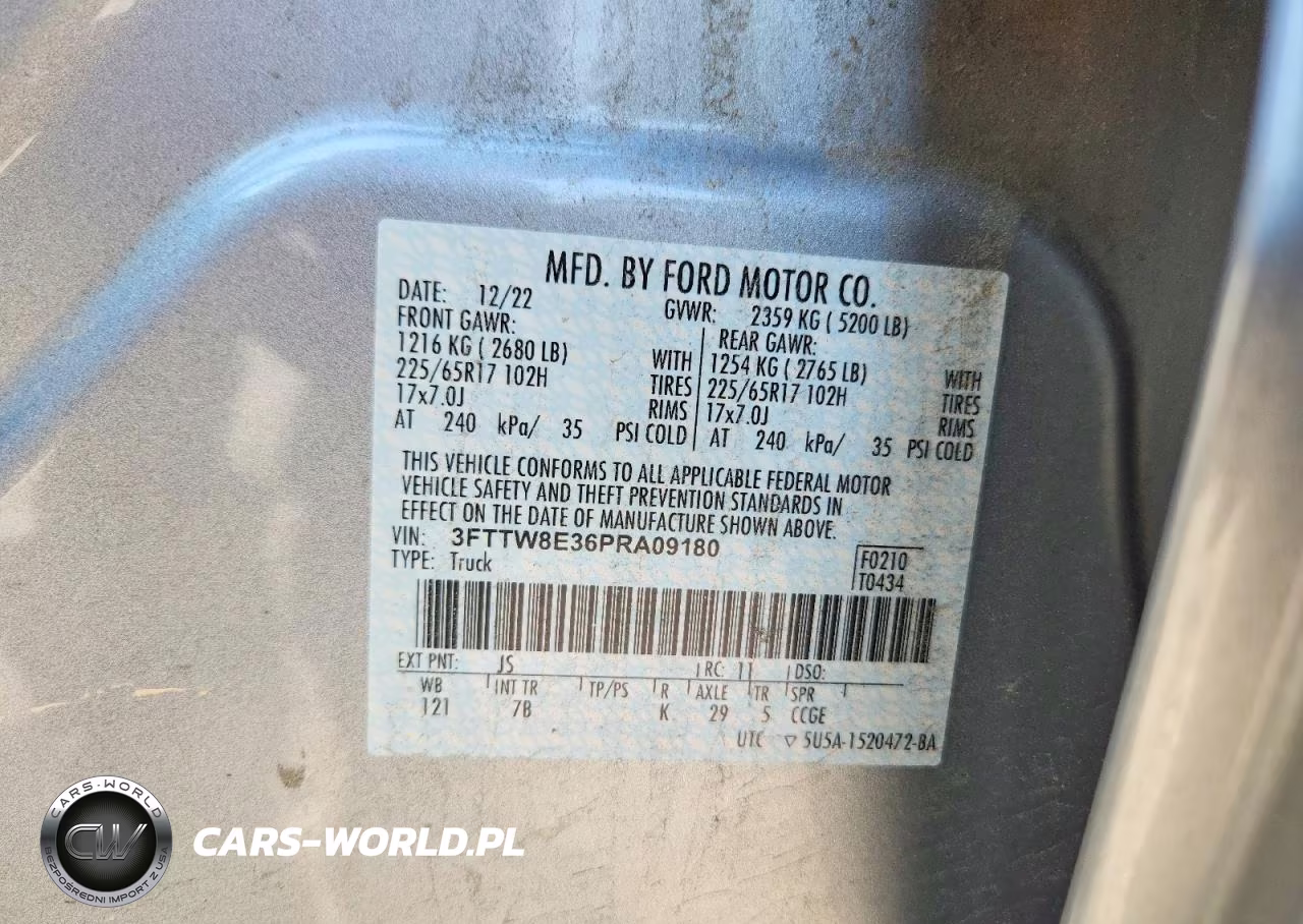 2023 Ford Maverick Xl VIN:3FTTW8E36PRA09180 - 14