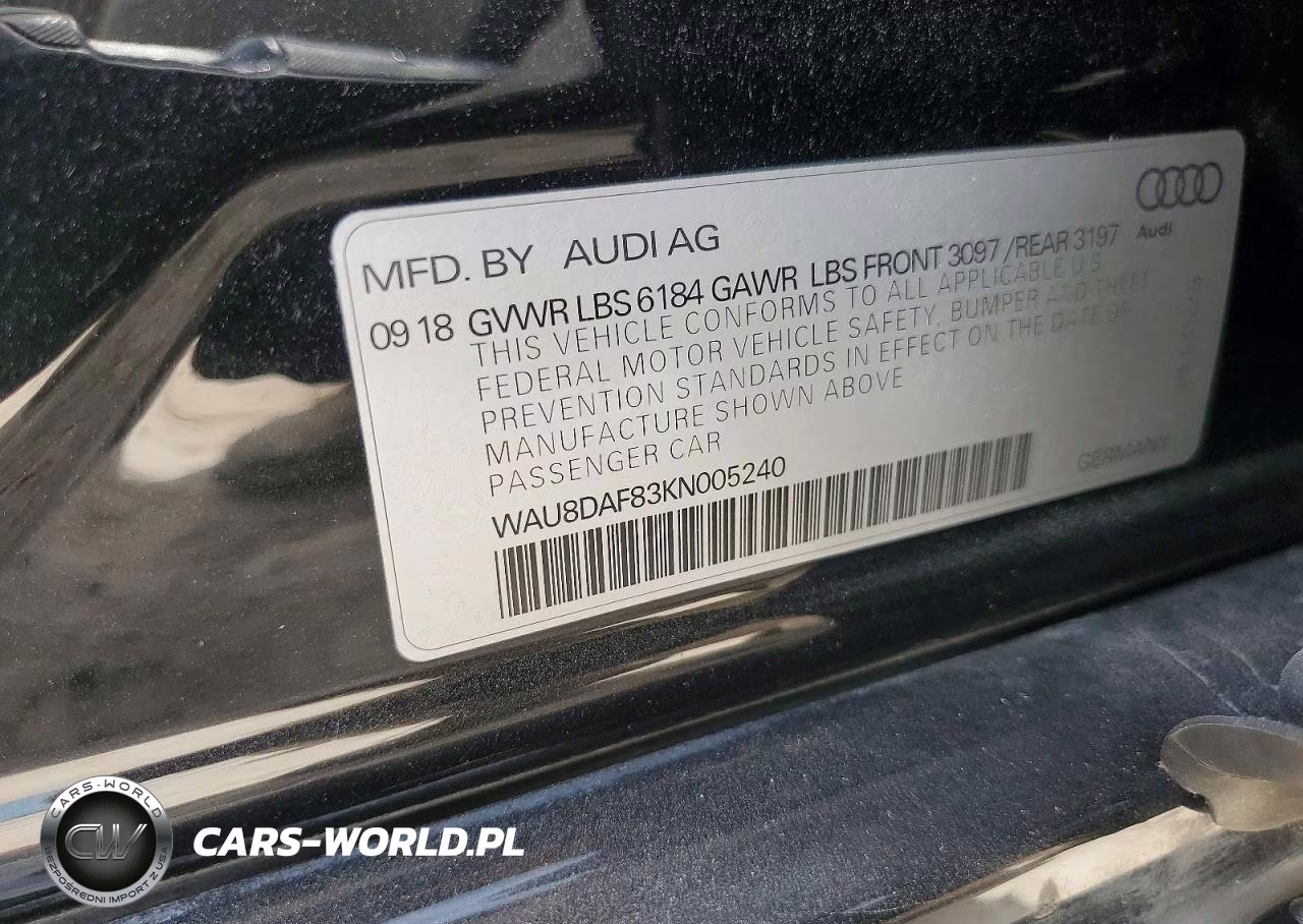 2019 Audi A8 L VIN:WAU8DAF83KN005240 - 13