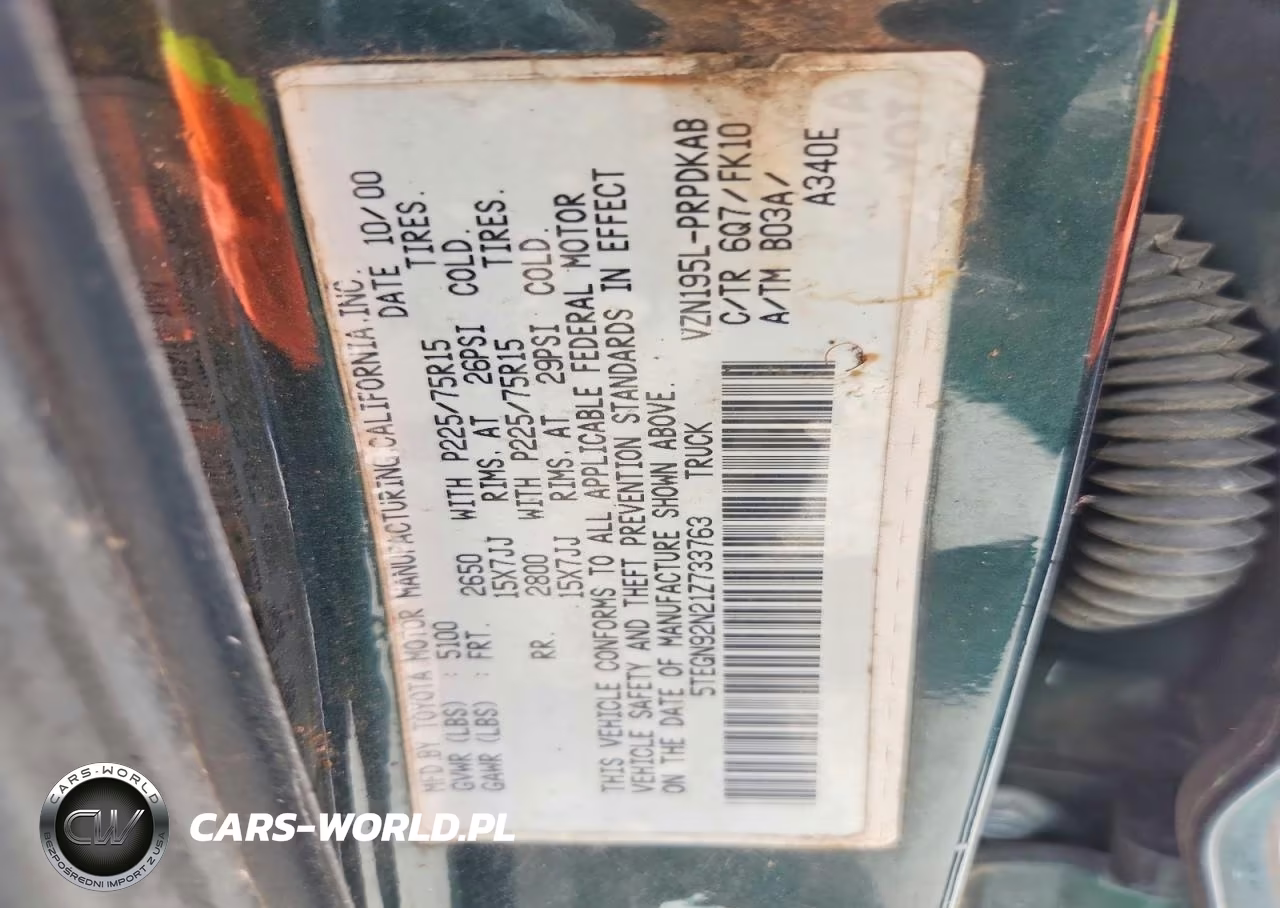2001 Toyota Tacoma Double Cab Prerunner VIN:5TEGN92N21Z733763 - 12