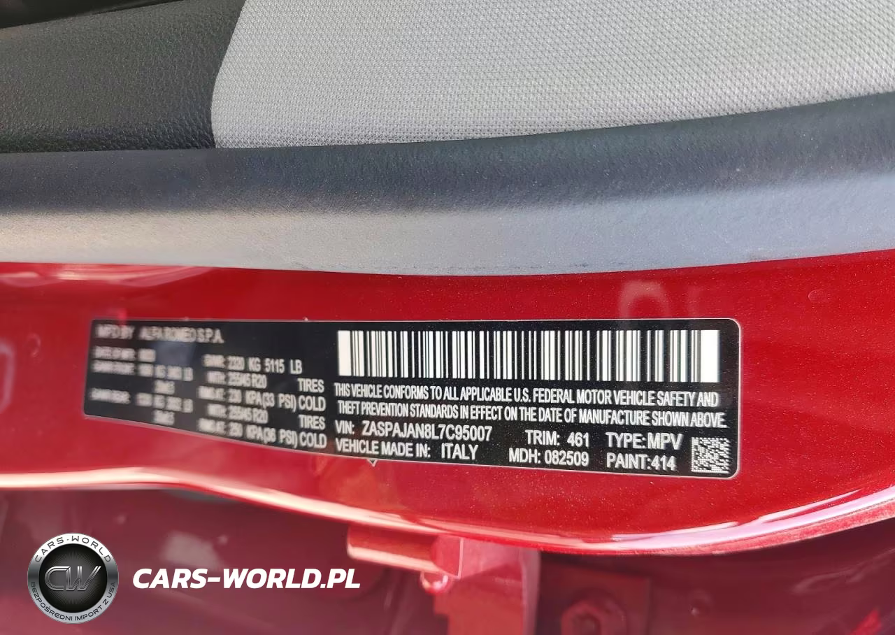 2020 Alfa Romeo Stelvio VIN:ZASPAJAN8L7C95007 - 13