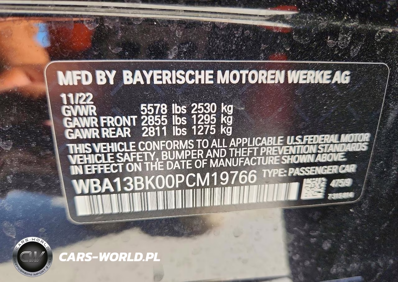 2023 BMW M550Xi VIN:WBA13BK00PCM19766 - 13