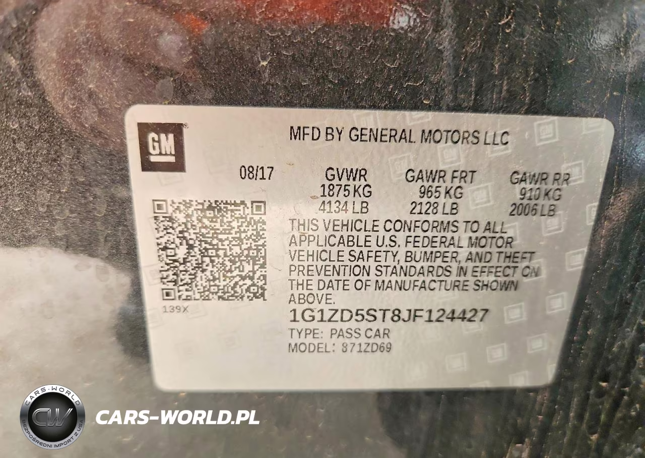 2018 Chevrolet Malibu Lt VIN:1G1ZD5ST8JF124427 - 12