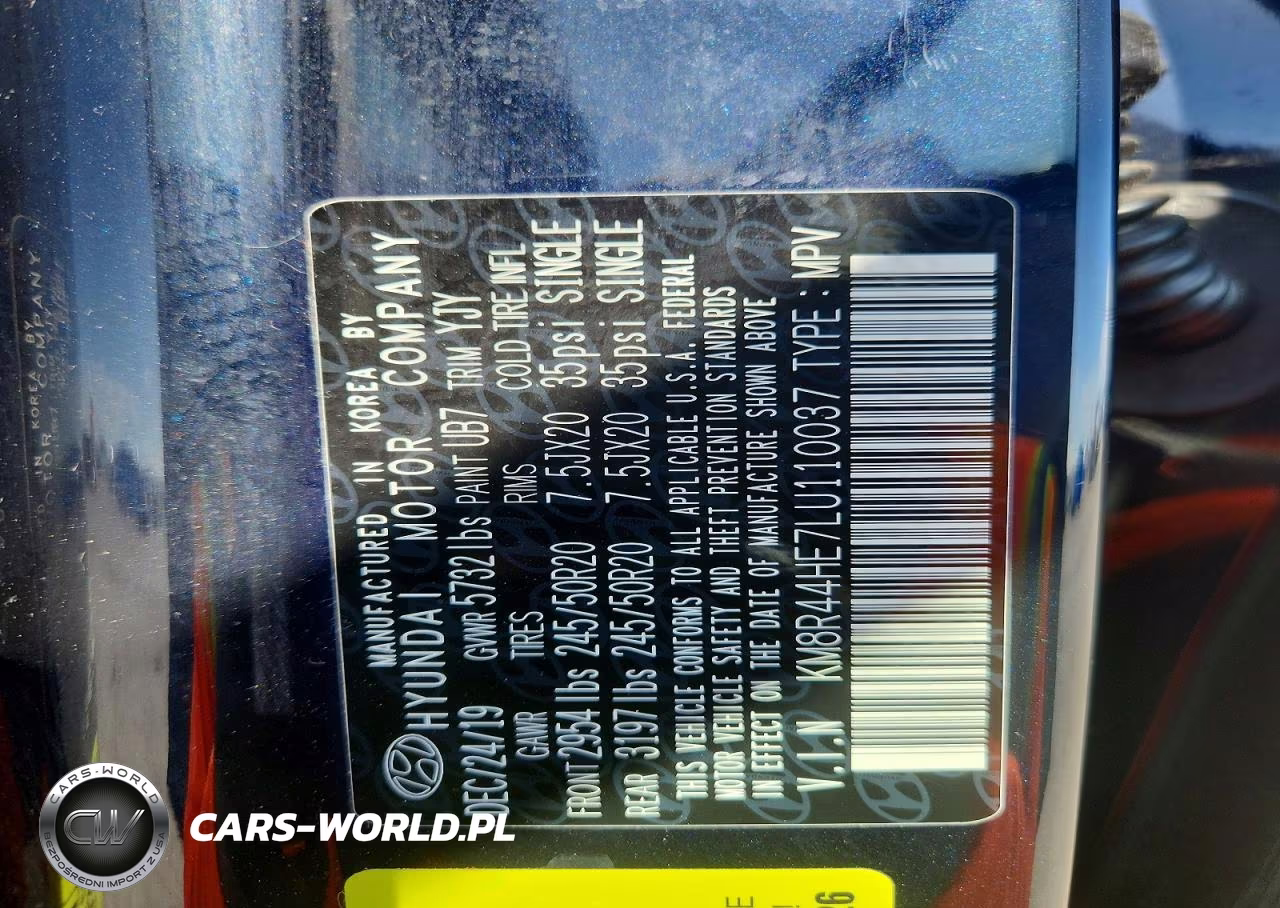 2020 Hyundai Palisade Limited VIN:KM8R44HE7LU110037 - 13