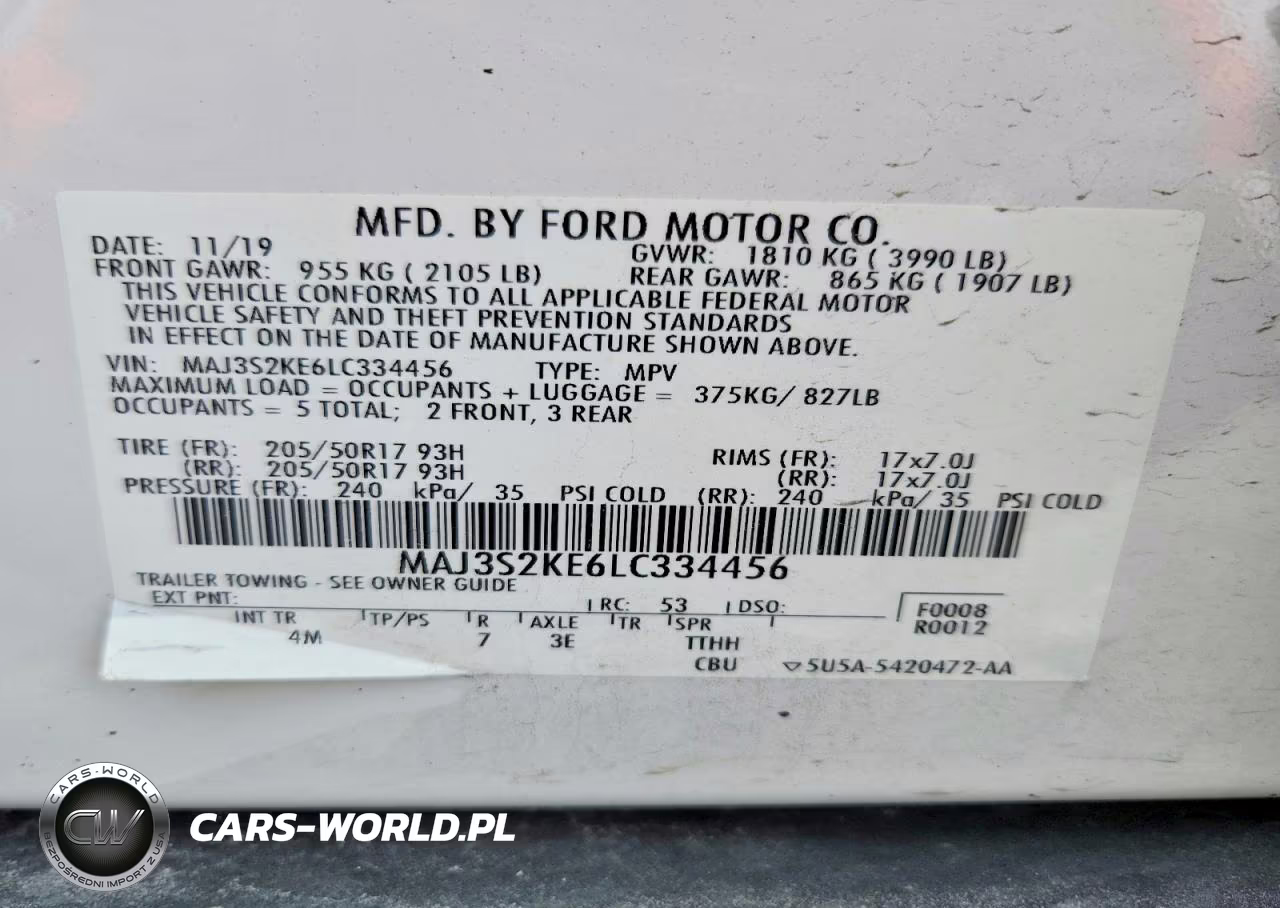 2020 Ford Ecosport Titanium VIN:MAJ3S2KE6LC334456 - 13