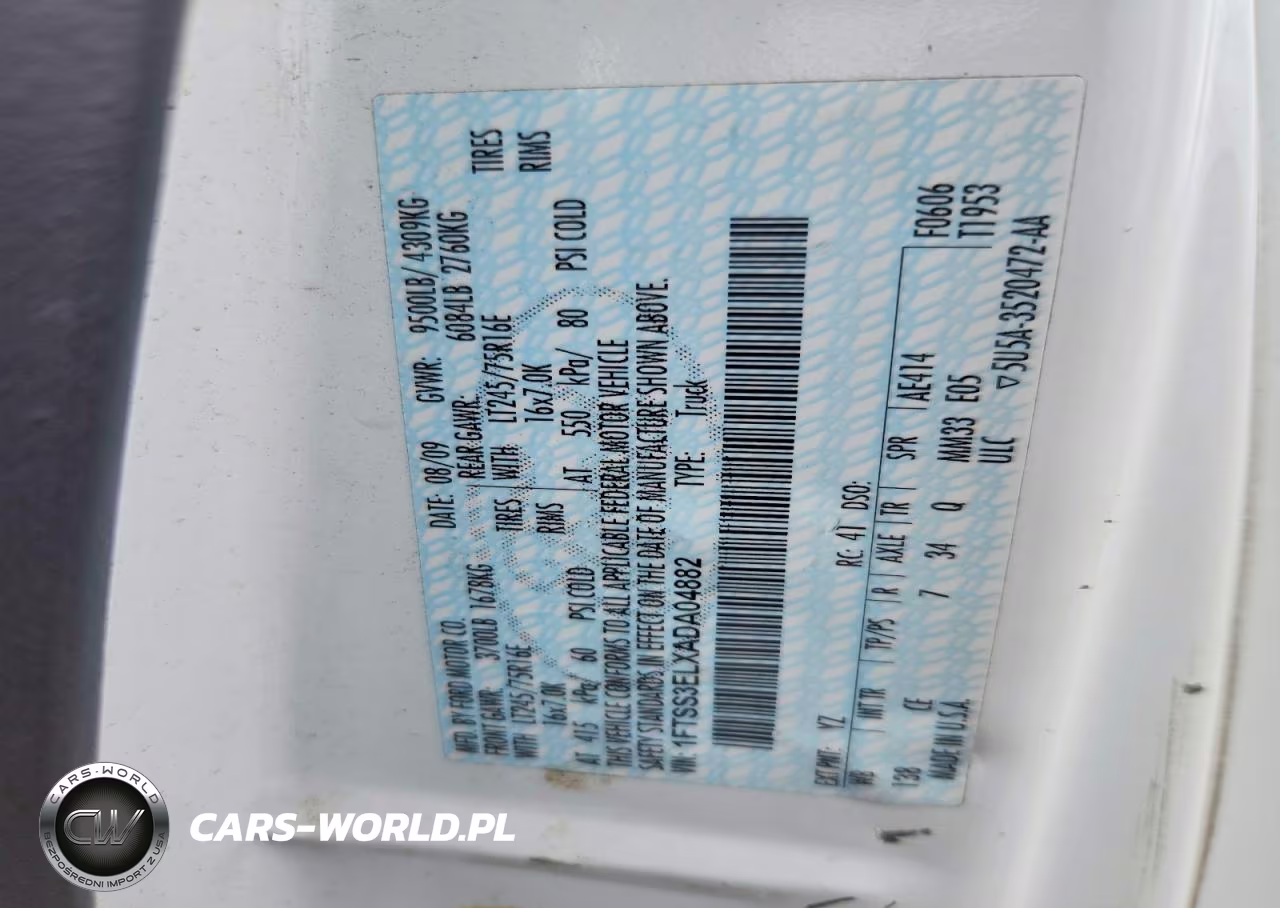2010 Ford Econoline E350 Super Duty Van VIN:1FTSS3ELXADA04882 - 12